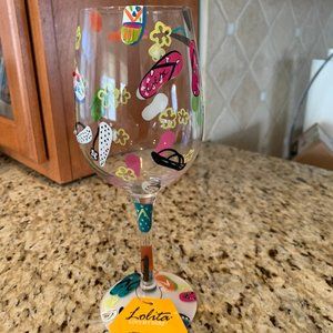 Lolita Flip Flop Wine Glass